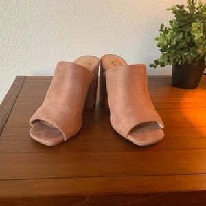 Lulus Raelynn Mauve Peep-Toe Heel